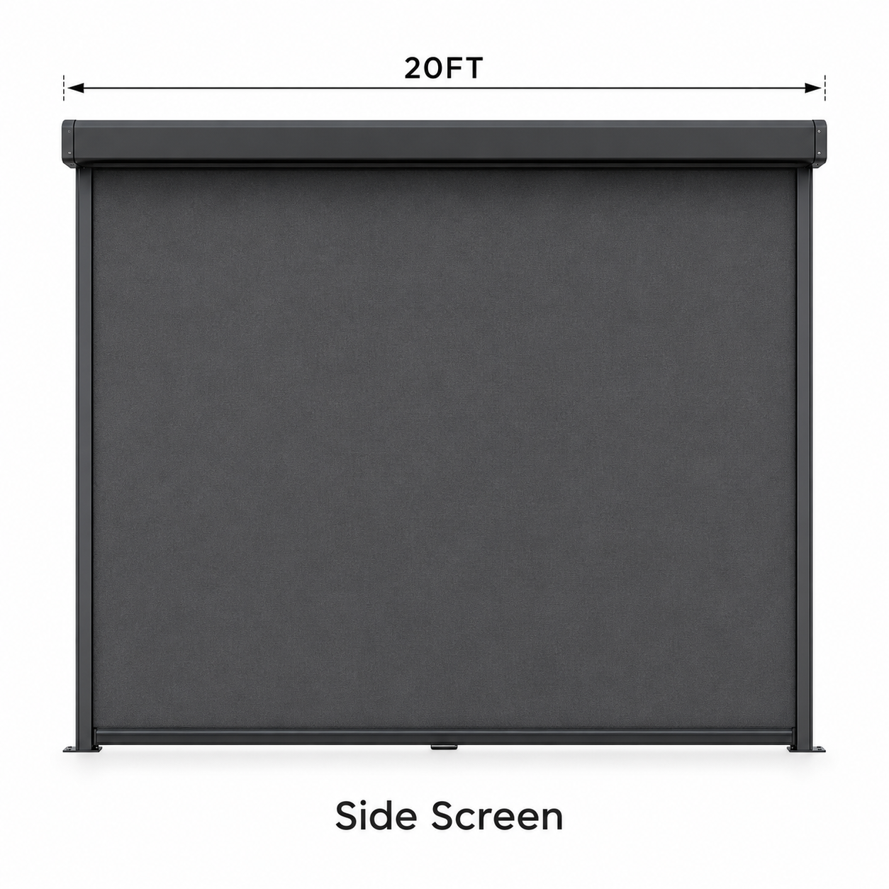 4-Sided Retractable Curtain — Per Side