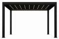 FANCO Summit Louvered Pergola in Jet Black
