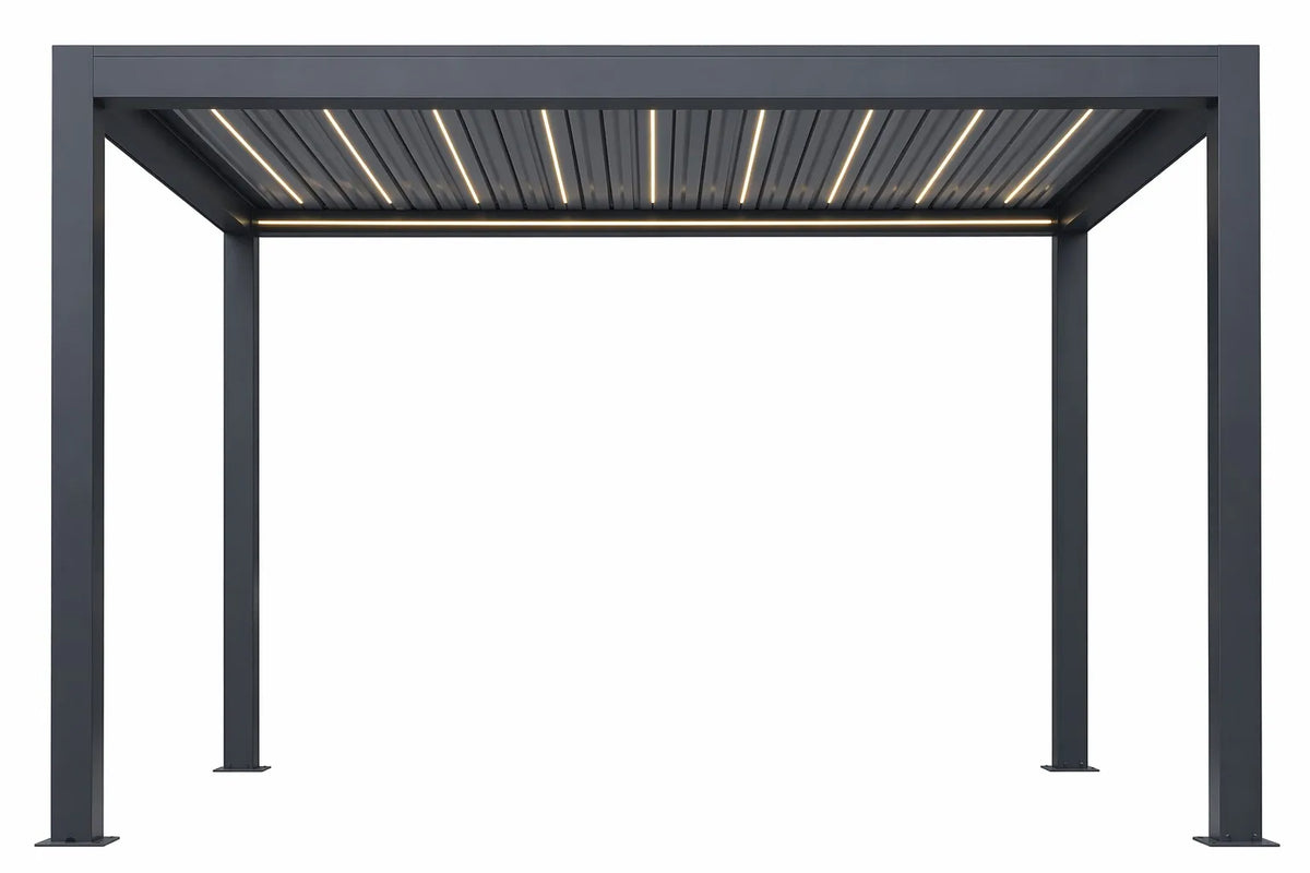 FANCO Horizon Louvered Pergola in Anthracite Grey - main product photo