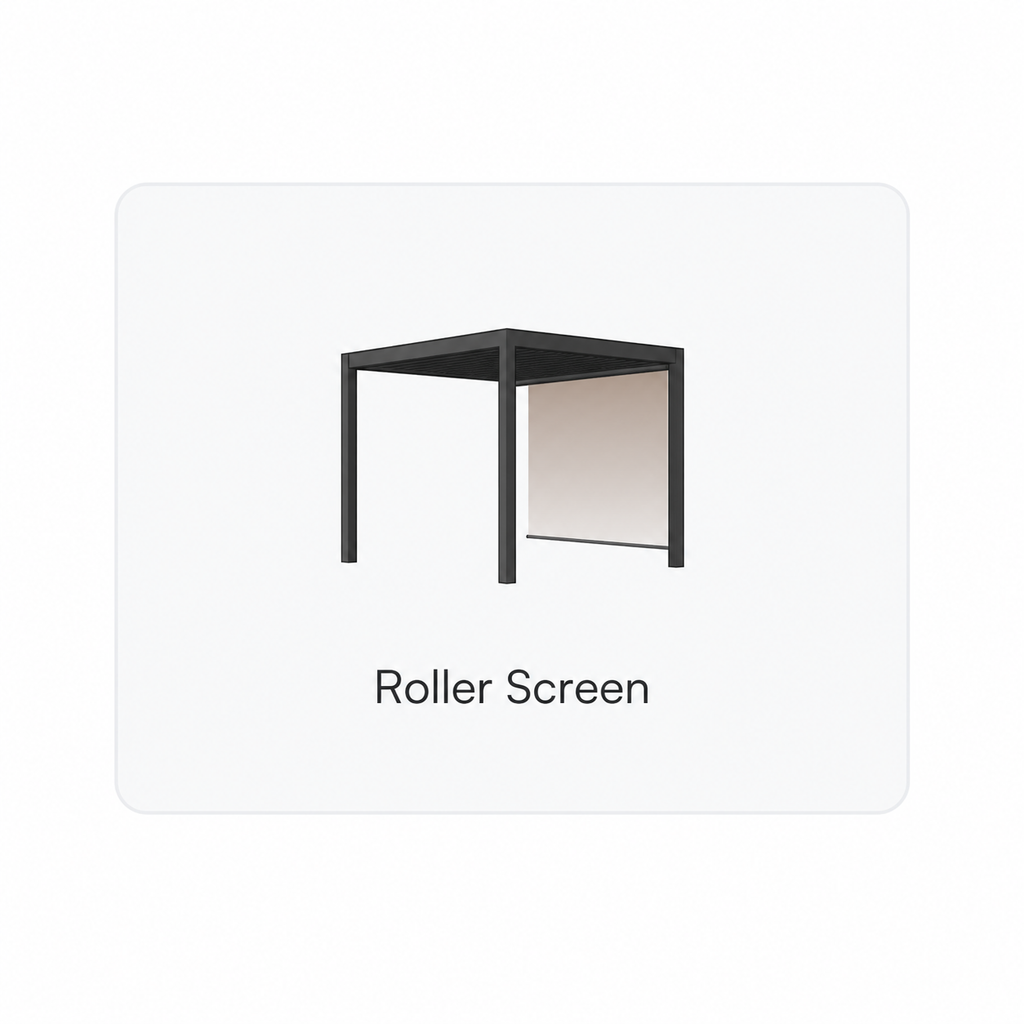 4-Sided Retractable Curtain — Per Side