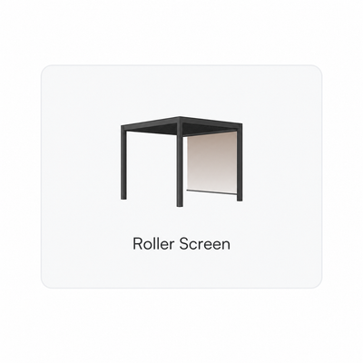 4-Sided Retractable Curtain — Per Side