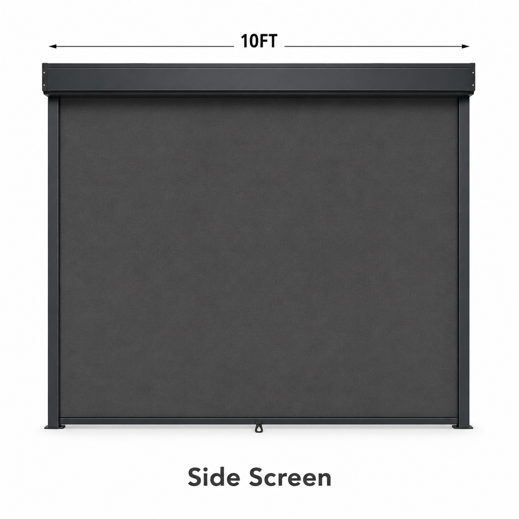 4-Sided Retractable Curtain — Per Side