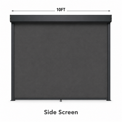 4-Sided Retractable Curtain — Per Side