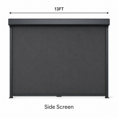 4-Sided Retractable Curtain — Per Side